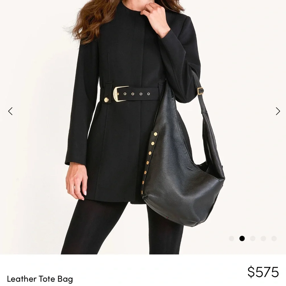 Hammitt Large Tom VIP Black Leather Hobo Bag Like New - Picture 7 of 8